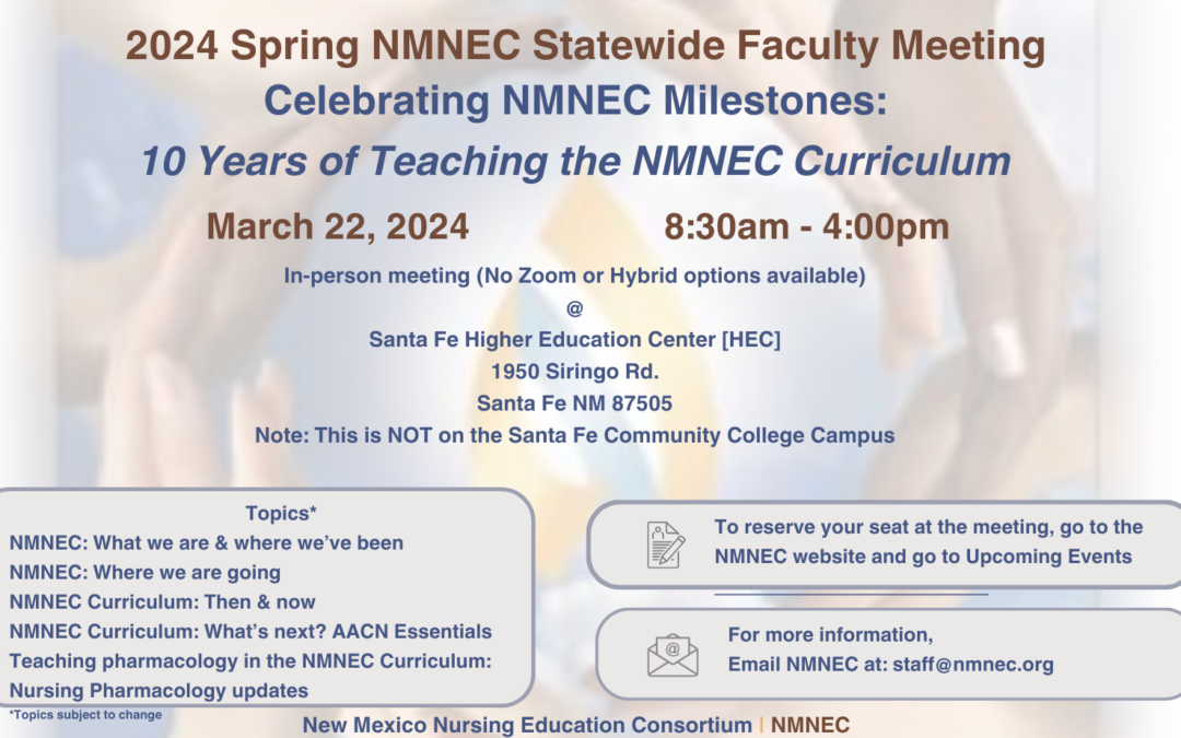 2024 Spring NMNEC Statewide Faculty Meeting Info